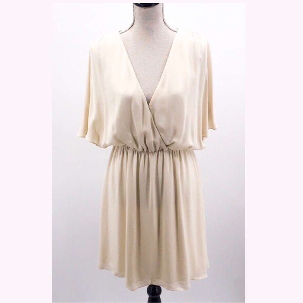 Alice + Olivia Employed Batwing Cross Front Dress